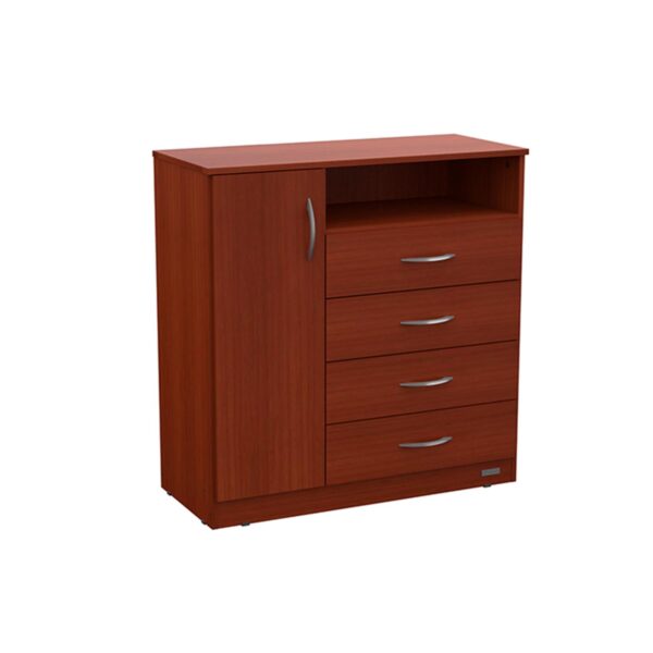 CoMODA CAJONERO MOSCONI EXPRESS 4 CAJONES / 1 PUERTA 55810 COLOR CAOBA