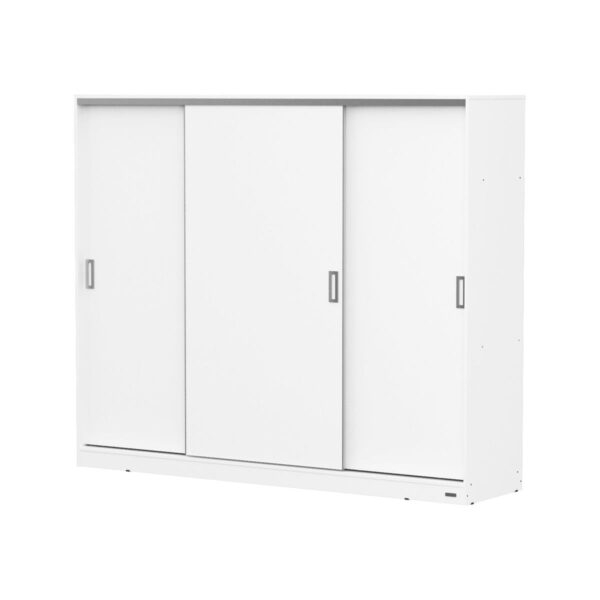 PLACARD MOSCONI 3 PUERTAS CORREDIZAS DAKAR 220 CM GUIA SUAVE 56761 COLOR BLANCO